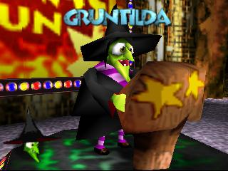 Banjo & Kazooie, Casting : Gruntilda