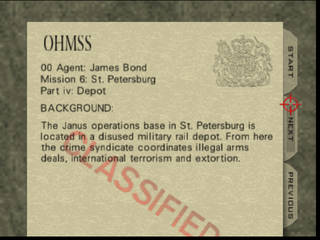 GoldenEye 007 sur Nintendo 64 - Mission 6 : St. Petersburg - part iv : Depot
