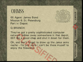 GoldenEye 007 sur Nintendo 64 - Mission 6 : St. Petersburg - part iv : Depot