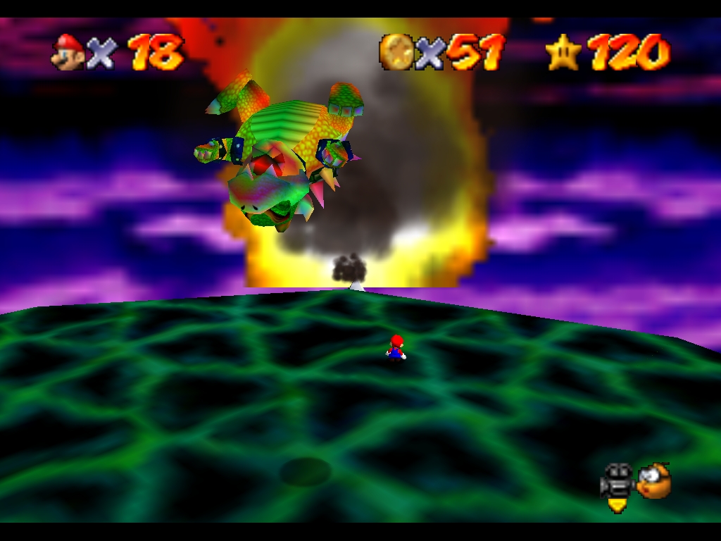 Super Mario 64 (et DS) : Third world of Bowser : Bowser in the Sky