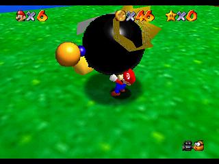 Super Mario 64 (n64 mini, Switch et DS) - Bataille de Bob-Omb - Roi Bob-Omb du sommet