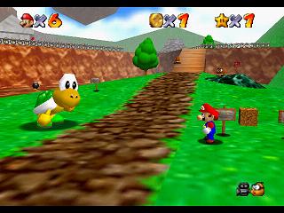 Super Mario 64 (n64 mini, Switch et DS) - Bataille de Bob-Omb - Course contre Koopa-Rapido