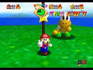 Super Mario 64 (n64 mini, Switch et DS) - Bataille de Bob-Omb - Course contre Koopa-Rapido