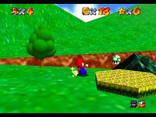 Super Mario 64 (n64 mini, Switch et DS) : Niveau 1 - Bataille de Bob-Omb : Pices et gnralits