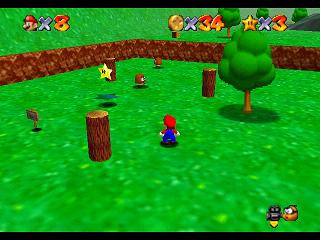 Super Mario 64 (n64 mini, Switch et DS) : Niveau 1 - Bataille de Bob-Omb : Pices et gnralits