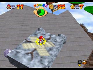 Super Mario 64 (n64 mini, Switch et DS) - Forteresse de Whomp - Destruction du gros Whomp