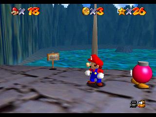 Super Mario 64 (n64 mini, Switch et DS) : Niveau 3 - Baie des pirates : Pices et gnralits