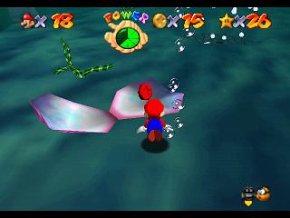 Super Mario 64 (n64 mini, Switch et DS) : Niveau 3 - Baie des pirates : Pices et gnralits