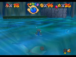 Super Mario 64 (n64 mini, Switch et DS) : Niveau 3 - Baie des pirates : Pices et gnralits