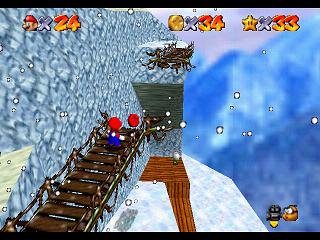 Super Mario 64 (n64 mini, Switch et DS) : Niveau 4 - Montagne Gla-Gla : Pices et gnralits