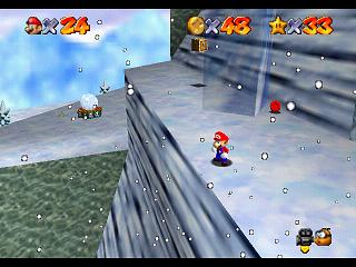 Super Mario 64 (n64 mini, Switch et DS) : Niveau 4 - Montagne Gla-Gla : Pices et gnralits