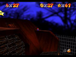 Super Mario 64 (n64 mini, Switch et DS) - Manoir de Big Boo - Balcon de Big Boo