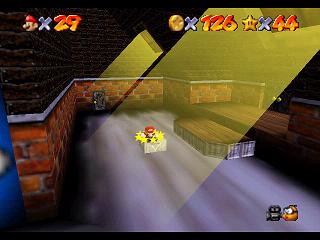 Super Mario 64 (n64 mini, Switch et DS) : Niveau 5 - Manoir de Big Boo : Pièces et généralités