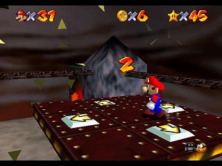 Super Mario 64 (und DS) : Ebene 6 - Grne Giftgrotte : Mnzen und et bersicht