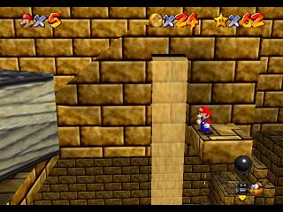 Super Mario 64 (n64 mini, Switch et DS) - Sables trop mouvants - Énigme de la pyramide