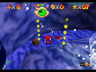 Super Mario 64 (und DS) : Ebene 9 - Wilde Wasserwerft : Mnzen und et bersicht