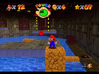 Super Mario 64 (und DS) : Ebene 9 - Wilde Wasserwerft : Mnzen und et bersicht