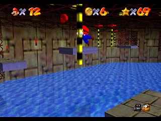 Super Mario 64 (n64 mini, Switch et DS) : Niveau 9 - Affreux bassin : Pices et gnralits