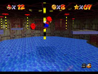 Super Mario 64 (n64 mini, Switch et DS) : Niveau 9 - Affreux bassin : Pices et gnralits