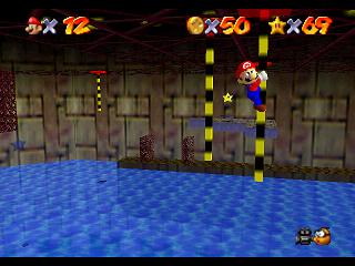 Super Mario 64 (und DS) : Ebene 9 - Wilde Wasserwerft : Mnzen und et bersicht