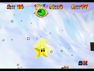 Super Mario 64 (DS and Switch) - Snowman's Land - Whirl from the Freezing Pond