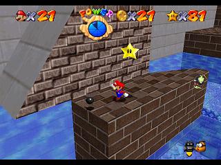 Super Mario 64 (n64 mini, Switch et DS) - Monde tremp-sch - Mini plates-formes flches!