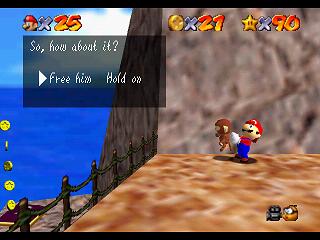 Super Mario 64 (DS and Switch) - Tall, Tall Mountain - Mystery of the Monkey Cage