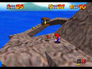 Super Mario 64 (n64 mini, Switch et DS) - Trop haute montagne - Mystre de la cage du singe