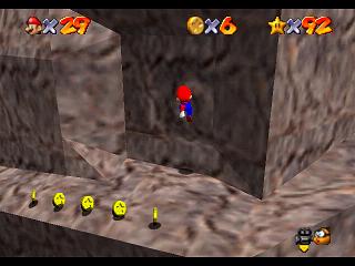 Super Mario 64 (n64 mini, Switch et DS) - Trop haute montagne - Paroi mystrieuse