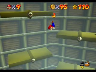 Super Mario 64 (n64 mini, Switch et DS) : Niveau 14 - Horloge Tic-Tac : Pièces et généralités