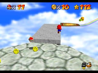 Super Mario 64 (n64 mini, Switch et DS) - Course Arc-en-Ciel - Croisière sur l'arc-en-ciel