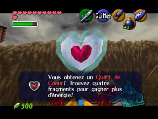 Zelda Ocarina Of Time :  Les quarts de coeur (1/4 de coeurs)