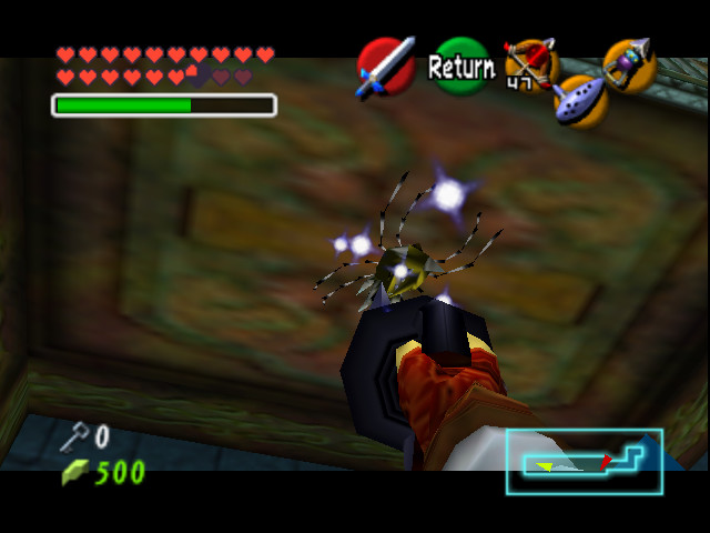Zelda Ocarina Of Time Master Quest : Les skulltulas d'or des temples (donjons)