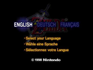 Zelda Ocarina Of Time Master Quest sur N64 : Introduction du jeu