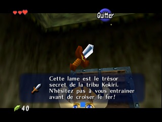 Zelda Ocarina Of Time Master Quest sur Game Cube : Forêt Kokiri : Le réveil de Link