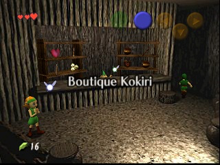 Zelda Ocarina Of Time Master Quest on N64 : Kokiri Forest : Link's Awakening