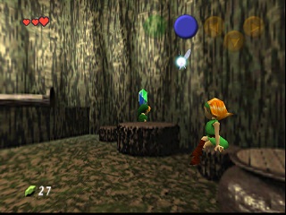 Zelda Ocarina Of Time Master Quest on N64 : Kokiri Forest : Link's Awakening