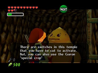 Zelda Ocarina Of Time Master Quest sur Game Cube : Le temple du feu