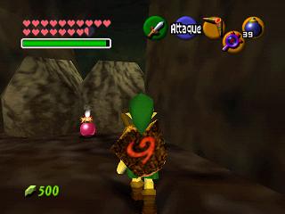 Zelda Ocarina Of Time sur Game Cube : Le puits du village Cocorico