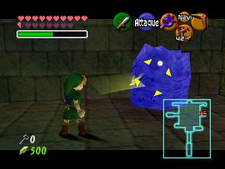 Zelda Ocarina Of Time sur Game Cube : Le puits du village Cocorico