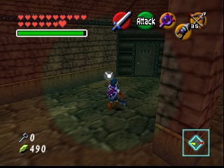 Zelda Ocarina Of Time Master Quest sur Game Cube : Le temple de l'ombre
