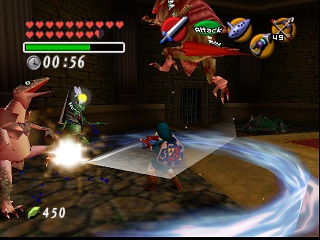 Zelda Ocarina Of Time Master Quest sur Game Cube : Gymnase Gerudos et Désert
