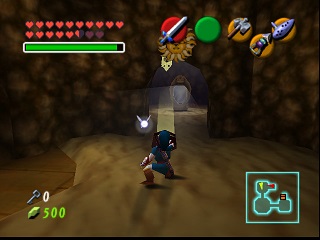 Zelda Ocarina Of Time Master Quest sur Game Cube : Le temple de l'Esprit (link adulte)