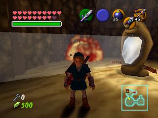 Zelda Ocarina Of Time sur N64 : Le temple de l'Esprit (link adulte)