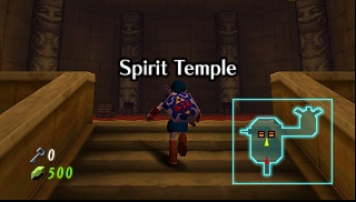 Zelda Ocarina Of Time Master Quest sur Game Cube - Le temple de l'Esprit (link adulte)