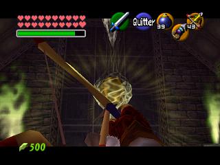 Zelda Ocarina Of Time Master Quest sur Game Cube : Le chateau de Ganon