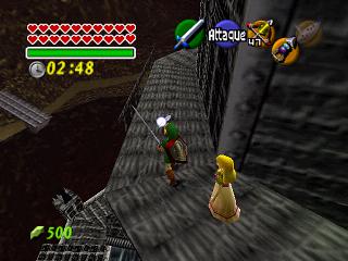 Zelda Ocarina Of Time on N64 : The final fight : Link vs Ganondorf