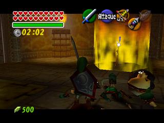 Zelda Ocarina Of Time on N64 : The final fight : Link vs Ganondorf