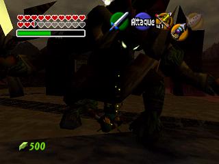 Zelda Ocarina Of Time sur Game Cube : Le combat final : Link vs Ganondorf