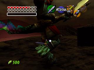 Zelda Ocarina Of Time sur Game Cube : Le combat final : Link vs Ganondorf